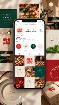 Compte Instagram de Mamma Mia sur smartphone